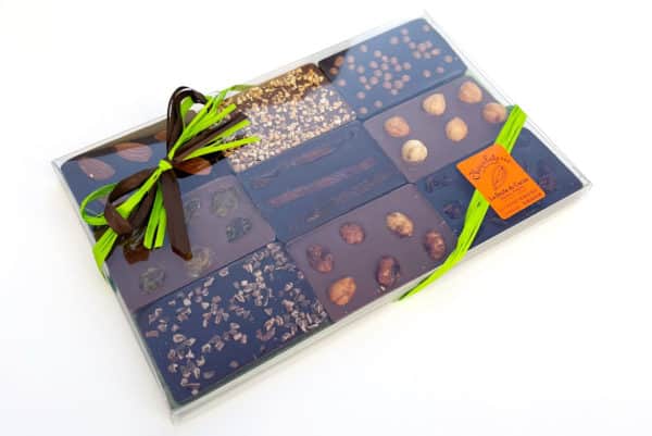 9 mini tablettes chocolat - damien pineau - la route du cacao