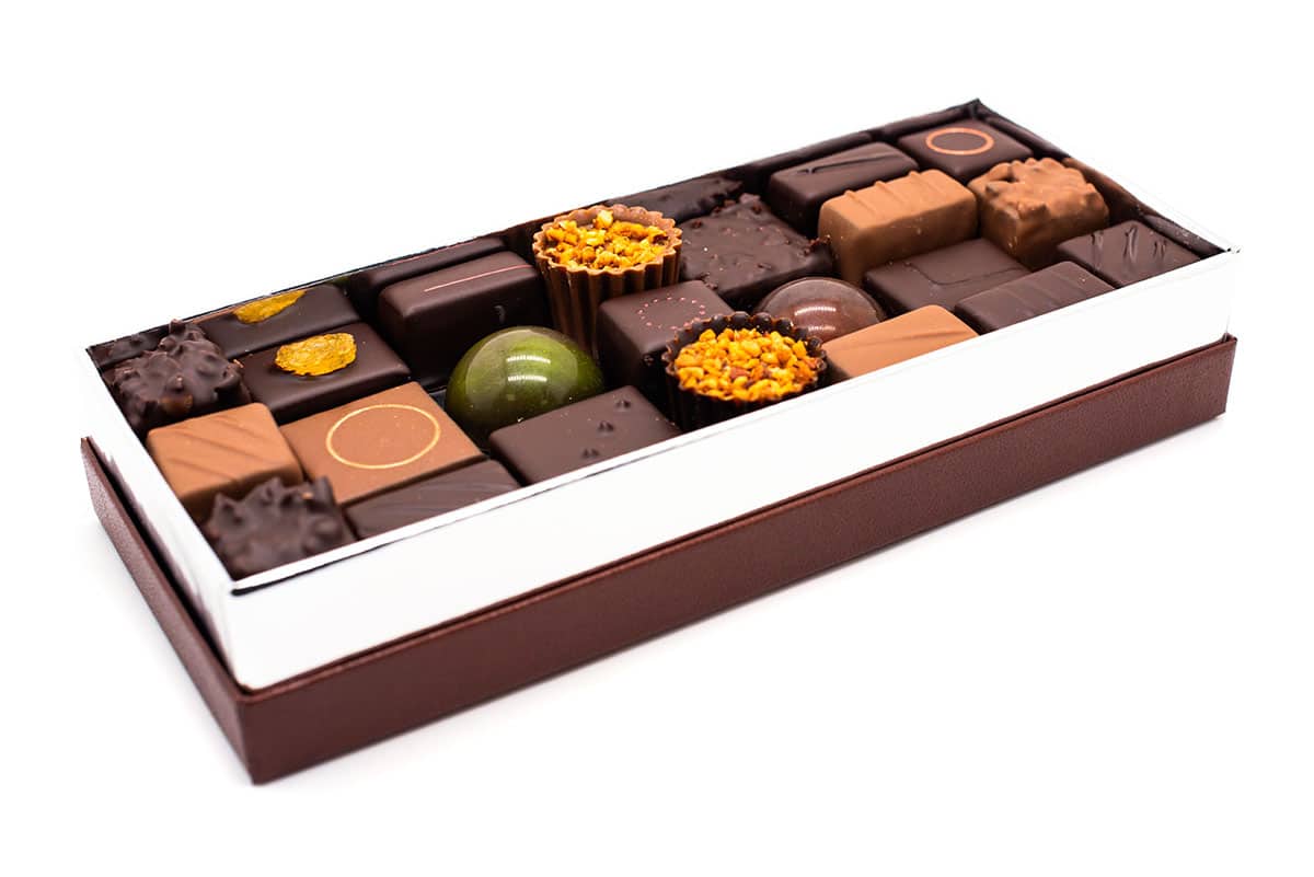 Coffret Chocolat la route du cacao assortiment de chocolat