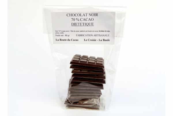 sachet chocolat diététique la route du cacao la baule le croisic
